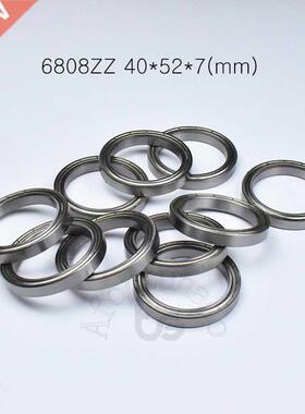 10pcs 6808ZZ 40*52*7(mm) chrome steel Metal Sealed High spe
