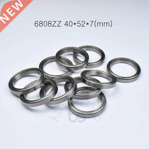 10pcs 6808ZZ 40*52*7(mm) chrome steel Metal Sealed High spe