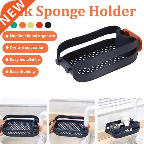 Sink Sponge Hder Installation Free Faucet Rack Snap Type