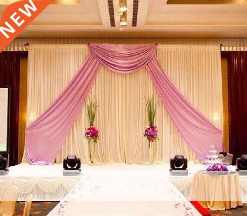 3*4m wedding supplies party Sign everywhere ice silk