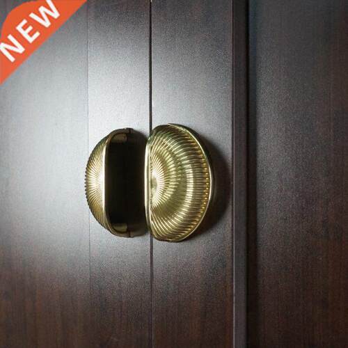 Shell Shape Furniture Handle Gold Cabinet Pulls Drawer Knobs