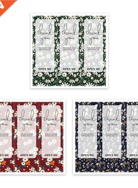 100 Pieces 9x cm Thank You Stickers for Sealing Present Can