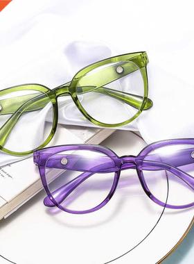 Transparent Computer Glasses Frame Women Men Anti Blue Light