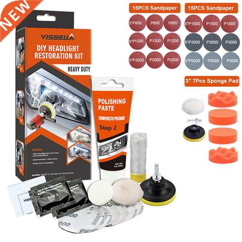 Car Headlights Repair Polishing Restoration Scratch Remove R