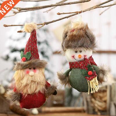 New Year Cute Christmas Dolls Santa Claus Snowman Elk Noel