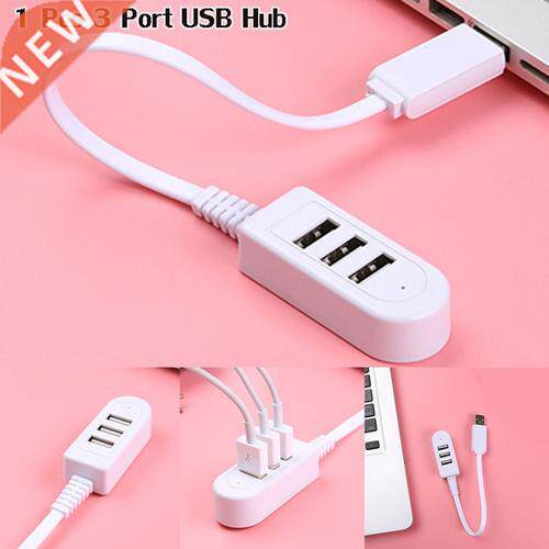 1 Pcs 3 Port USB 2.0 Hub High Speed PC Computer Hub Extensio