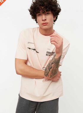 rendyol men's t-shirt TMNSS20TS1097 men's clothing fashion 2