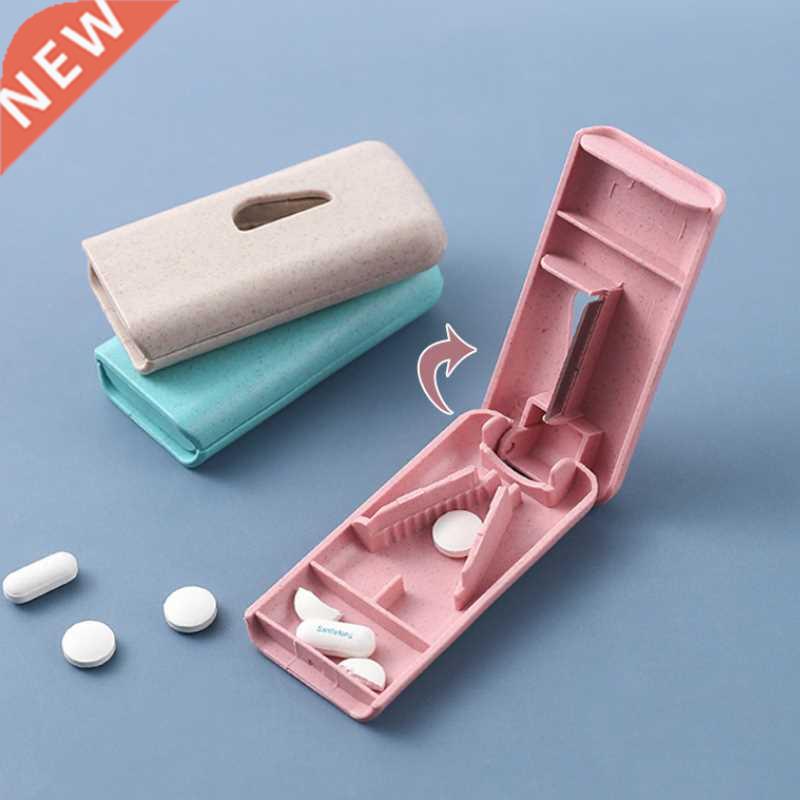 1pc Mini Useful Portable Medicine Pill Holder Tablet Cutter
