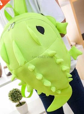 Children Cartoon 3D Dinosaur Backpack Students Cute Schoolba