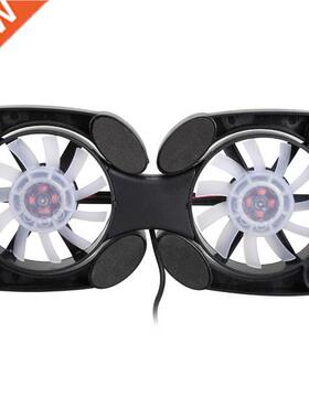 Slim Smart LapCooling Pad USB Fan 2 Fans Cooler plug play Fo