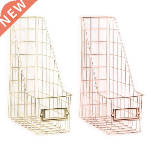 1 Pc Nordic Wrought Iron Grid File Holder Single Layer Desk