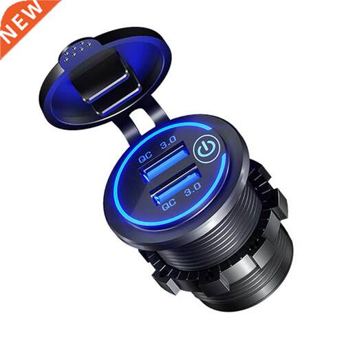 Power Outlet Dual USB Fast Waterproof Mobile Phone Universal