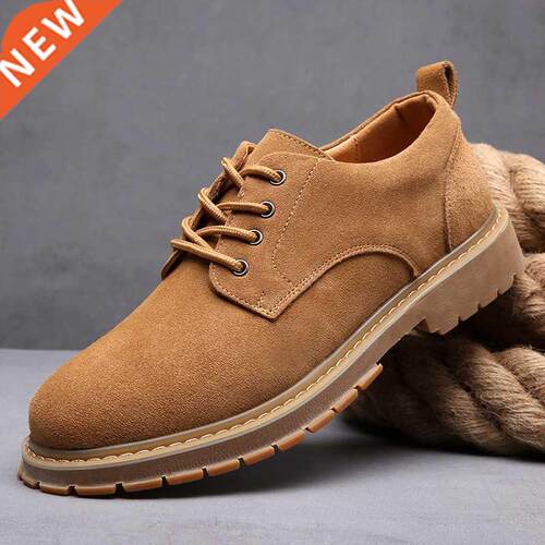 Suede Leather Men Dress Shoes Oxford Casual Shoes Sneakers
