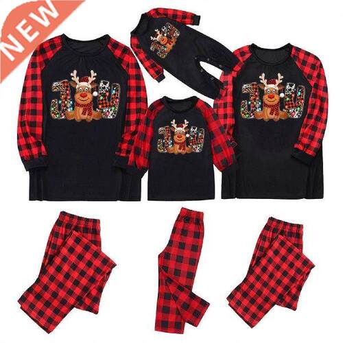 Christmas Pajamas Family Matching Outfits Cartoon Printed