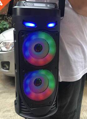 Large Square Dance Portable Bluetooth Speaker LED Colorful L