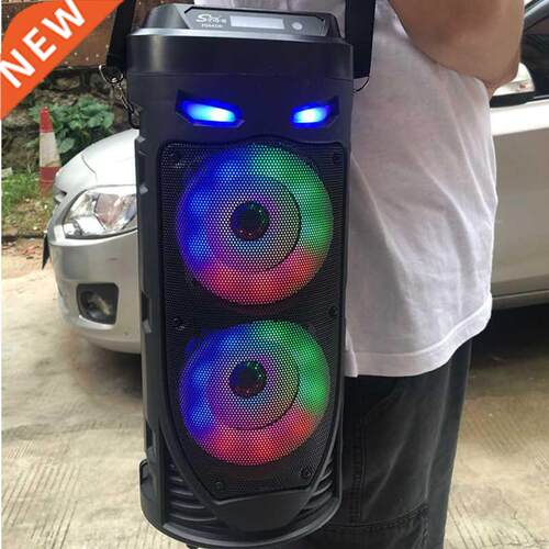 Large Square Dance Portable Bluetooth Speaker LED Colorful L