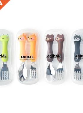 Tableware Cartoon Kids Spoon and Fork Set Dessert Spoon for