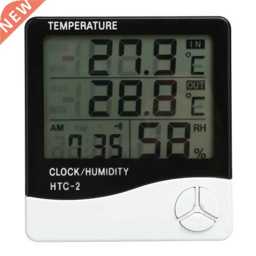 Weather Station LCD Humidity Meter Tester Alarm Clock