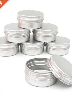 12 pcs 60ml Silver Metal Tins Empty Slip Slide Round Contain
