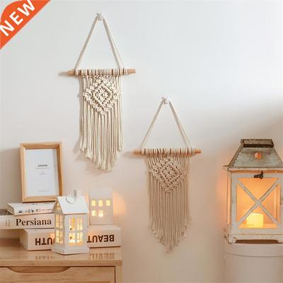 Macrame Wall Hanging Tapestry Cotton Rope Tassel Hand Woven