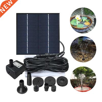 Black Solar Power Panel Water Pump Aquarium Fish Tank Water