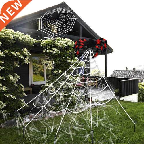 Spider web triangle net Halloween outdoor decoration props
