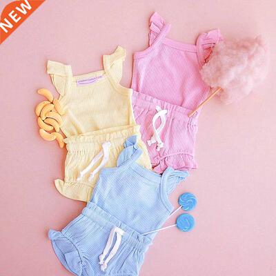 0-18M Summer Lovely Toddler Baby Girls Boys Clothes Sets Sol