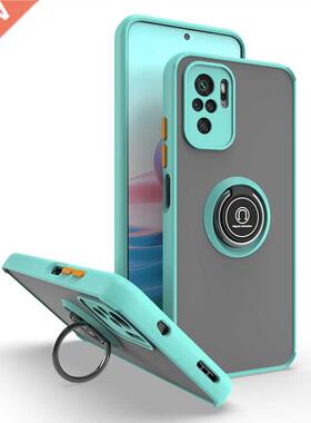 Luxury Metal Ring Holder Case for Xiaomi Redmi Note 10 Pro P