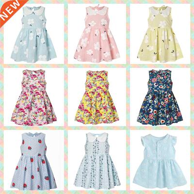 2022 New Toddler Baby Summer Dress Kids Girls Sleeveless Pri