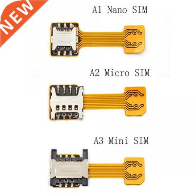 Hybrid Double Dual Sim Card Adapter Micro SD Nano Sim Extens