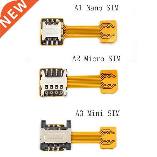 Hybrid Double Dual Sim Card Adapter Micro SD Nano Sim Extens