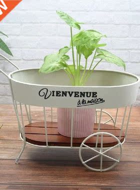 Succulent Planter Stand Trolley Rack Metal Iron Shelf