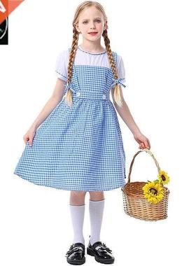 Hlloween Costume dventures of Oz Plid Skirt with Heddres