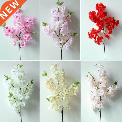 80cm Cherry Tree Artificial Pollen Red Silk Wedding Decorati