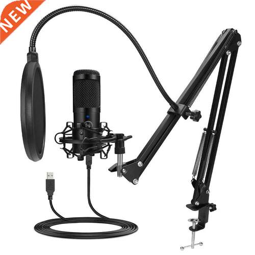 Metal USB Microphone Condenser Recording Microphone D80 Mic