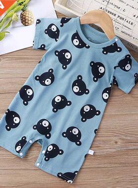 2022 Newborn Baby Onesie Summer Short Sleeve Infantil Bodysu