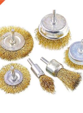 Brosse en laiton en acier fil roues brosses perceuse outils