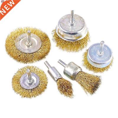 Brosse en laiton en acier fil roues brosses perceuse outils