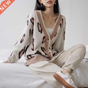 GIGOGOU utumn Oversized Women Crdign Sweter Trcksuits L
