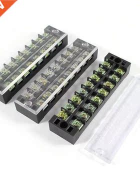 3 Pcs 600V 25A 8 Positions Dual Rows Covered Barrier Screw T