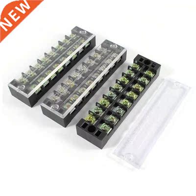 3 Pcs 600V 25A 8 Positions Dual Rows Covered Barrier Screw T