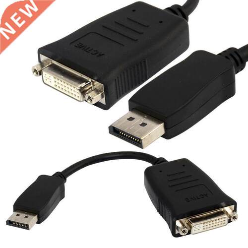 DisplayPort DP Male to DVI 24+ 5 pin Female Cable Adapter Co