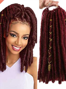 Syntetyczne w osy plecione w osy dredy 12 Cal Faux Locs w os