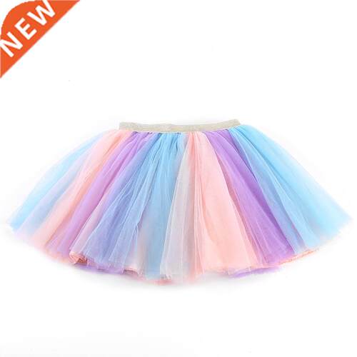 Girls Skirts Baby Ballet Dance Rainbow Tutu Toddler Star Gli
