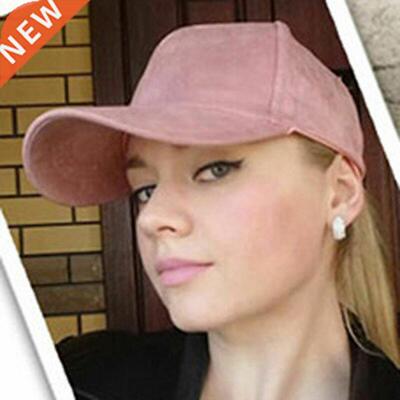 New Fashion Womens Mens Snapback Suede Baseball Cap Sun Viso