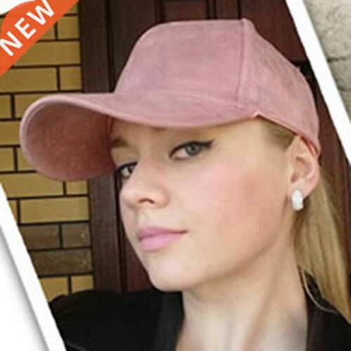 New Fashion Womens Mens Snapback Suede Baseball Cap Sun Viso