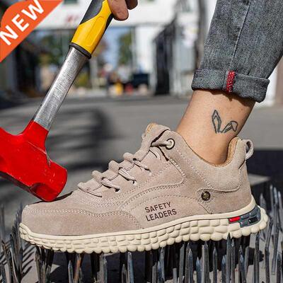 Woman and Men Work Safety oes Steel Toe Construction Sneak