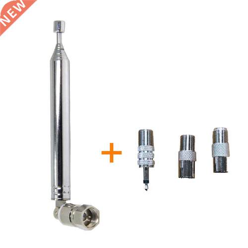 3.5dB Gain FM Radio Antenna Thread Design F Type Male Telesc