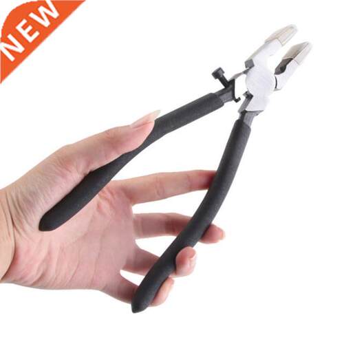 8 Inches Flat Nose Pliers with Adjustable Screw Steel Clamp