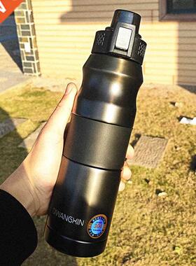 500ml/680ml Double Stainless Steel Sport Vacuum Flask Portab